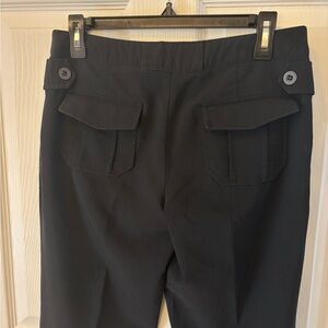 Tracy Evans Limited mid rise, black flare leg dress slacks pants classy vintage